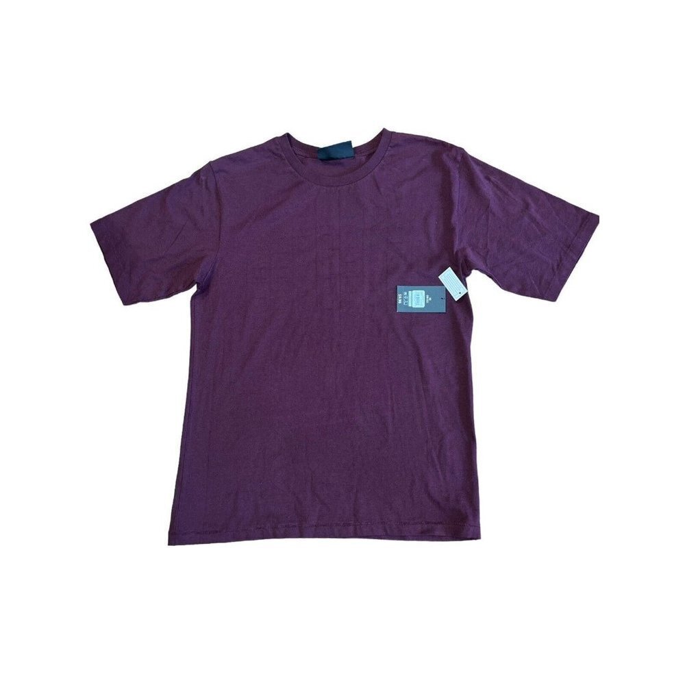 No Boundaries Heavy Cotton T-Shirts Burgundy Mens Short Sleeve Tee Size S (sku13
